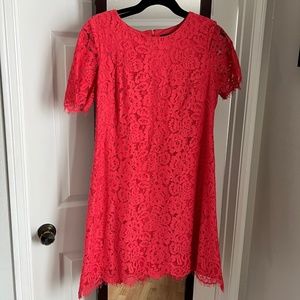 Jessica Howard Coral Lace Dress (Size 10)